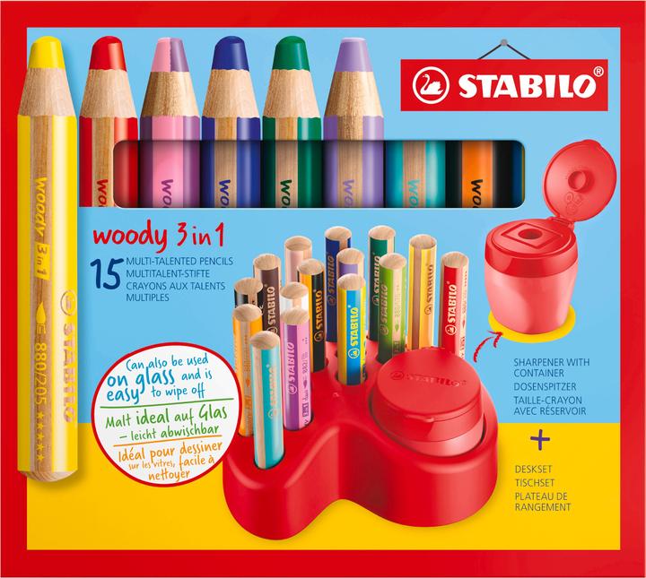 Actual product image STABILO Woody (Multicoloured, 15 x)