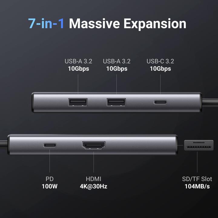 Produktbild Ugreen 7in1 (USB-C, 7 Ports)