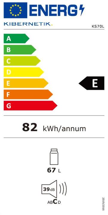 Label énergétique Bernardi 70l (60 l)