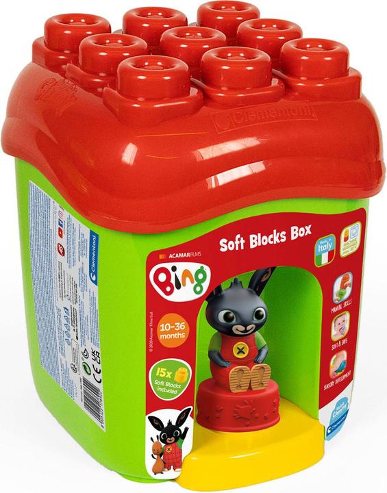 Actual product image Clementoni Baby Clemmy Soft Blocks - Bing