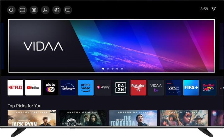 JVC Fernseher 43 Zoll Smart TV VIDAA LT-43VDF5455 Full HD Fernseher, HDR TV mit Triple-Tuner (43", LED, Full HD, 2025)