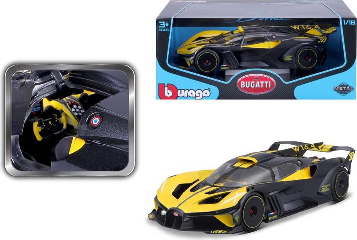 Productafbeelding Bburago Bugatti Bolide 1/18 geel/zwart