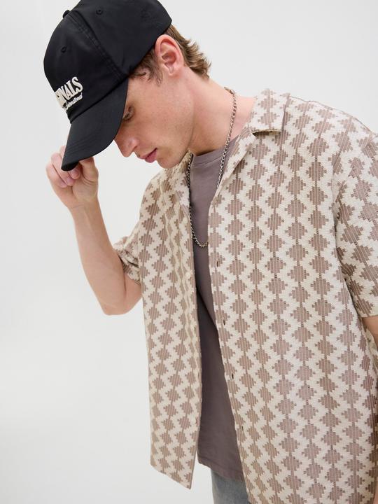 Actual product image Jack & Jones Jorsummer Luke Texture Resort Shirt Ss (XXL)