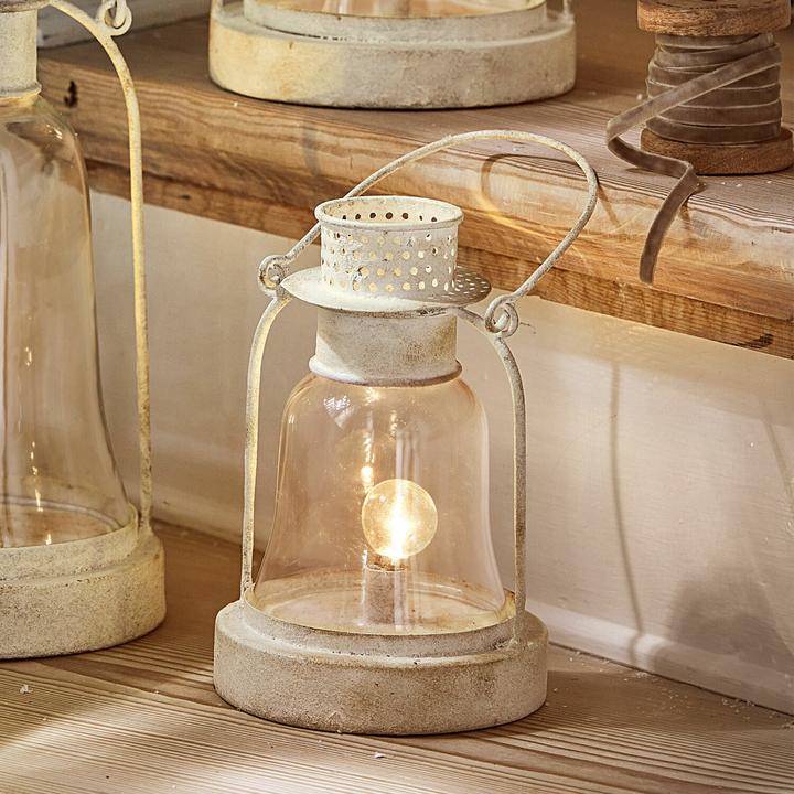 Image du produit Loberon Lanterne LED Set de 3 Fitou blanc antique (H, 3 x)