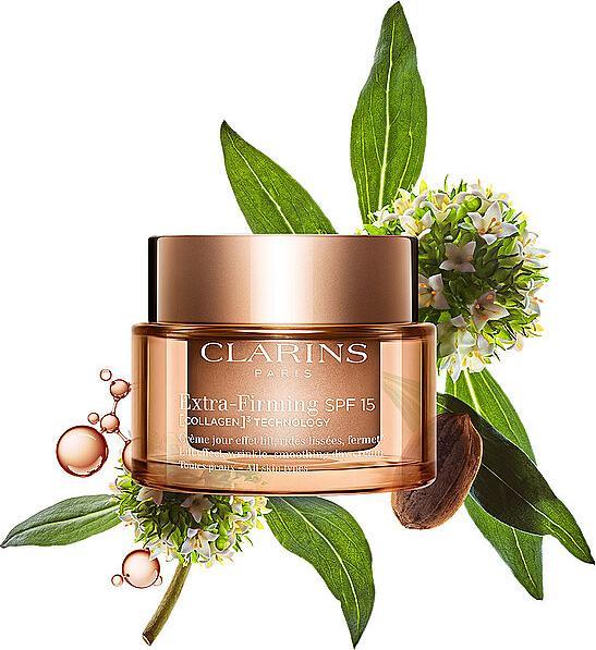 Immagine prodotto Clarins Extra-Firming Jour SPF 15 (COLLAGEN)³ TECHNOLOGY Toutes Peaux Refill (Crema solare viso, SPF 15, 50 ml)