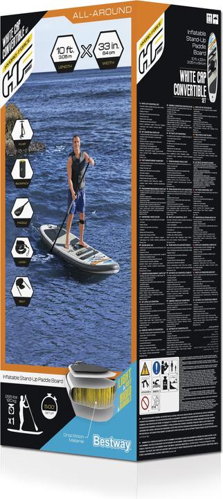 Actual product image Bestway HF SUP White Cap Convertible (10')