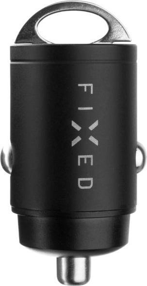 Actual product image Fixed Dual USB-C Car Charger 30W + USB-C/Lightning Cable, black