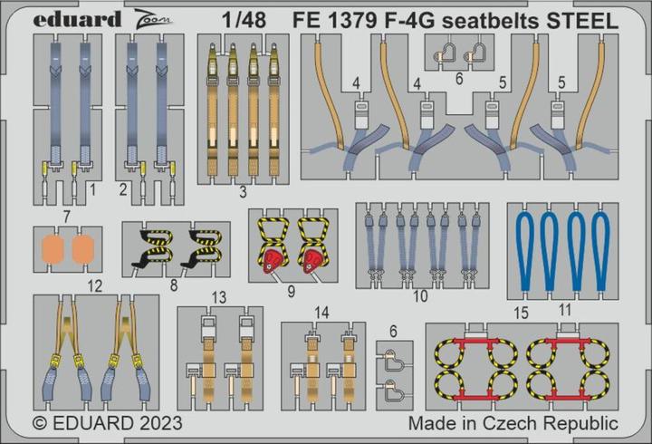 Immagine prodotto Eduard Cinture di sicurezza F-4G STEEL 1/48 MENG