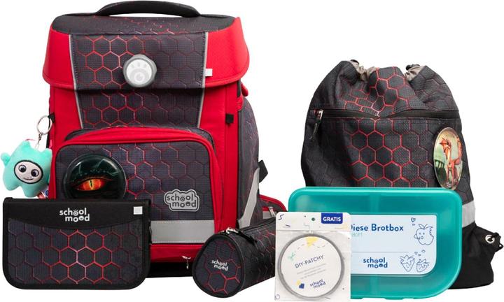 School-Mood Champion Maxx Pro Mila Schulranzen-Set 7-teilig (22 l)