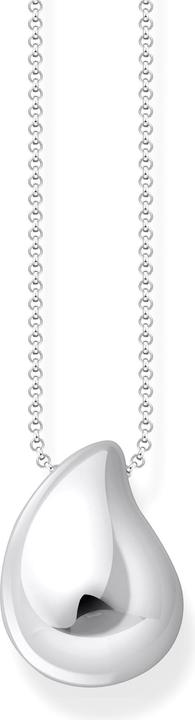Actual product image Thomas Sabo Necklace with pendant in organic drop shape (925 silver, 45 - 50 cm)