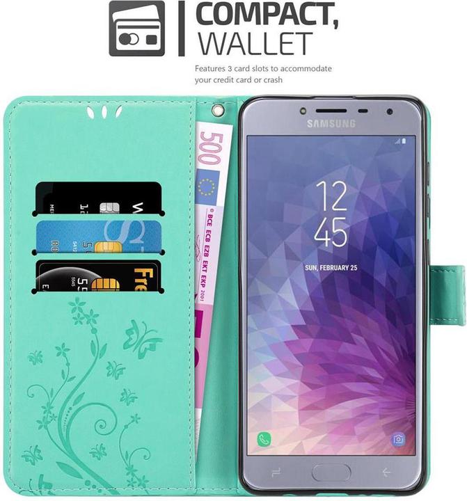 Produktbild Cadorabo Flower Book Cover (Samsung Galaxy J4 (2018))