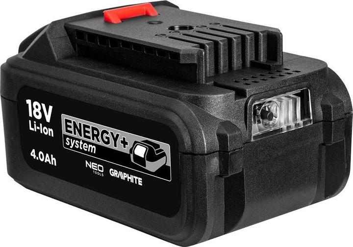 Produktbild Graphite Zestaw Energy+: 2x akumulator 4 Ah z ładowarką podwójną 58GE134 (18 V)