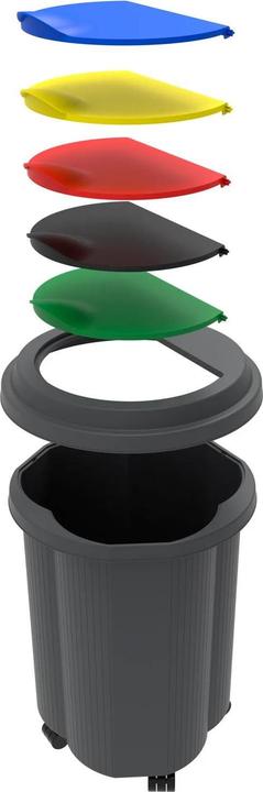 Image du produit Exacompta Abfalleimer Tri Bin EcoBlack (50 l)