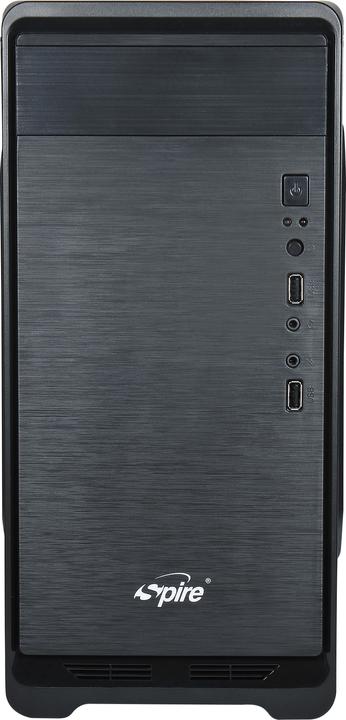 Actual product image Spire TRICER 1413 - Micro Tower - PC - Steel - Black - micro ATX - Mini-ITX - 28 cm (mATX, Mini-ITX)