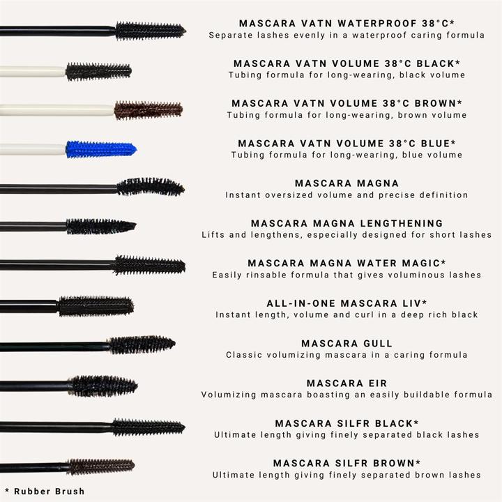 Energy Label IDUN Minerals Mascara Gull black volume new design vegan (Black)