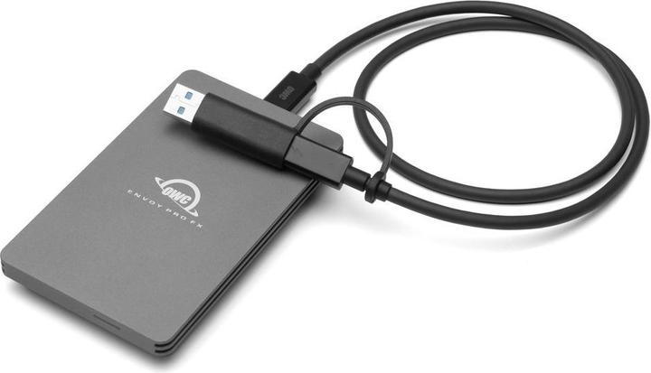Productafbeelding OWC 2TB Envoy Pro FX Thunderbolt 3+ USB-C draagbare NVMe SSD - Solid State Disk - NVM (2000 GB)