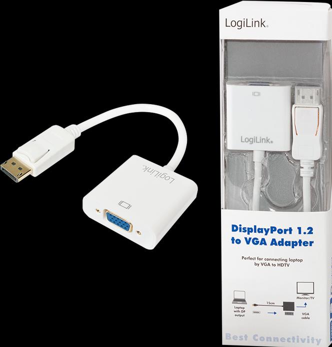 Image du produit LogiLink DisplayPort 1.2 vers VGA (VGA, 15 cm)