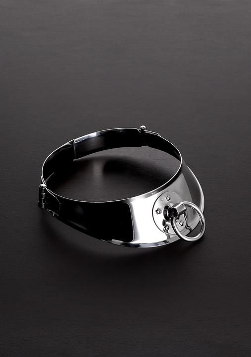 Actual product image Shots Locking Men's Collar with Ring (15")