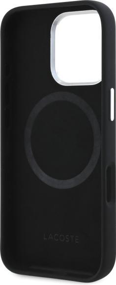 Image du produit Lacoste LCHMP16XSMAK iPhone 16 Pro Max 6.9" czarny/black hardcase Silicone Croco Logo MagSafe (Apple iPhone 16 Pro Max)