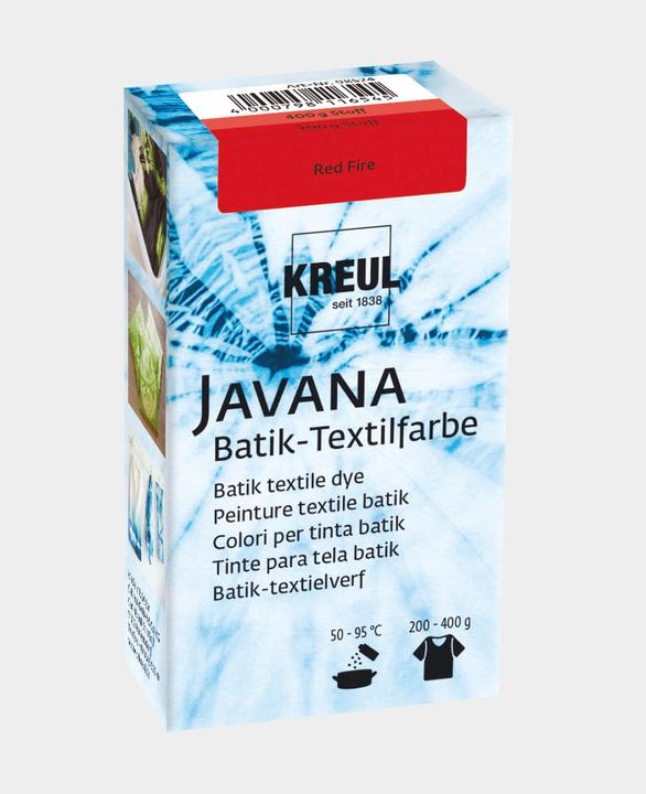 Actual product image Batik textile paint Red Fire (Red fire)