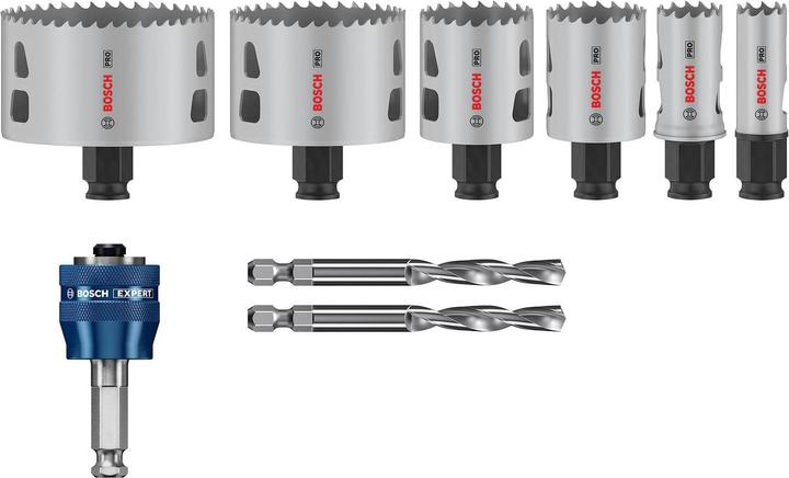 Produktbild Bosch Professional Zubehör PRO Multi Material PC Plus Lochsägen-Set, 9-tlg. (44 mm, 19 mm, 68 mm, 83 mm, 38 mm, 25 mm)