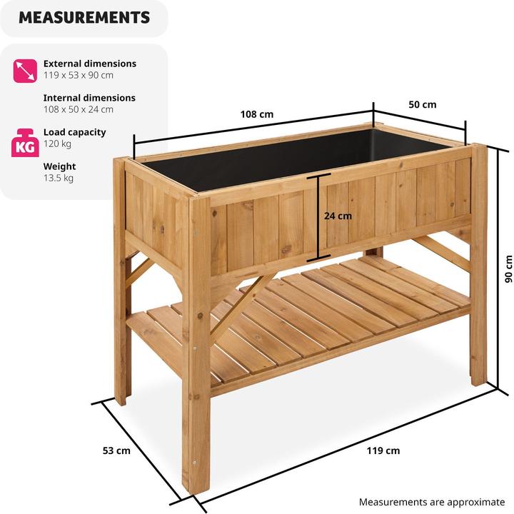 Actual product image tectake Raised bed
