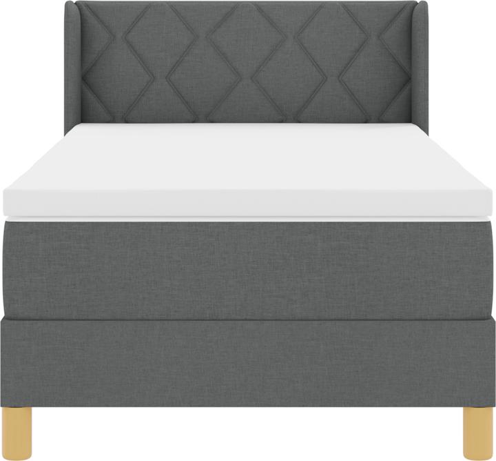 Produktbild VidaXL Boxspringbett mit Matratze Dunkelgrau 100x200 cm Stoff (100 x 200 cm)