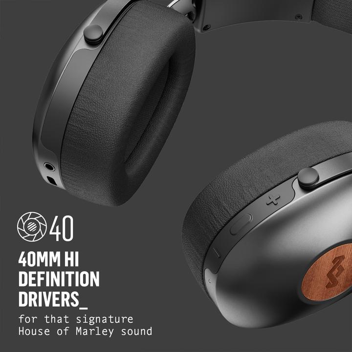 Produktbild House of Marley Positive Vibration XL Signature Black (keine Geräuschunterdrückung, 24 h, Kabellos)