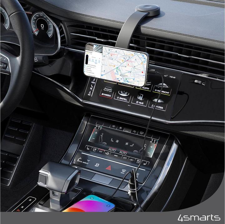 Actual product image 4smarts Qi2 car charging set