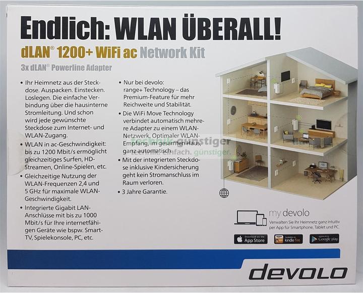 Image du produit Devolo DLAN 1200+ Kit réseau Wifi
