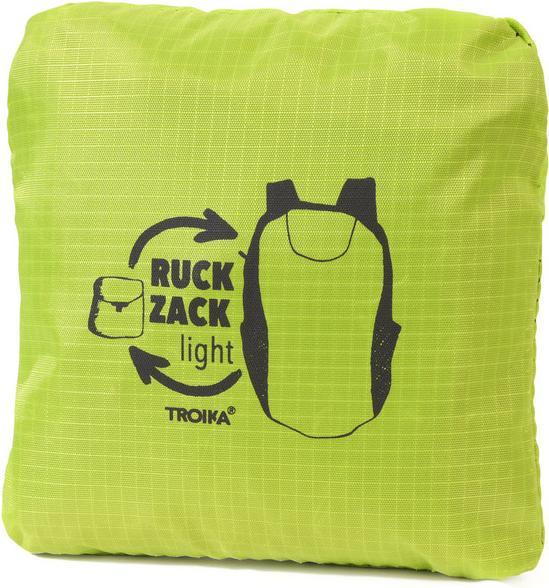 Produktbild Troika RUCKZACK Rucksack faltbar ultraleicht, grün/schwarz (18 l)