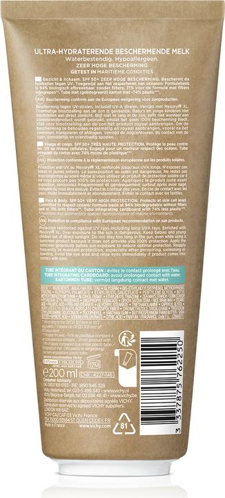 Image du produit Vichy Lait écologique Capital Soleil (Lait solaire, SPF 50+, 200 ml, 225 g)