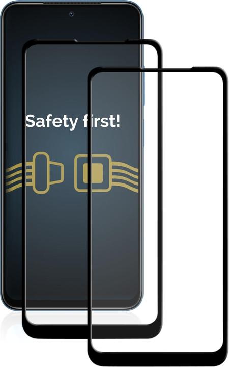 Actual product image Savvies Full-screen armoured glass screen protector (2 Piece, Xiaomi Redmi Note 11S)