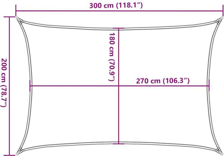 Actual product image VidaXL Sonnensegel (200 x 300 cm)