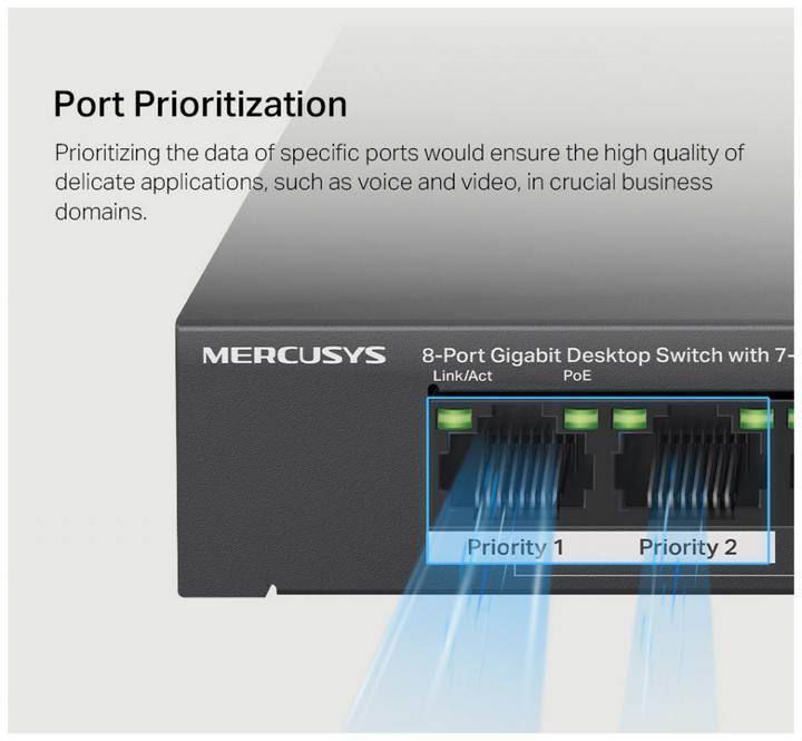 Immagine prodotto Mercusys MS108GP (8 Porti)