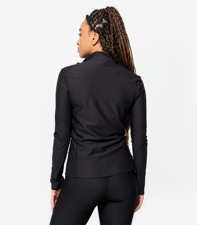 Produktbild Domyos Trainingsjacke mit Reissverschluss Damen - schwarz (M)
