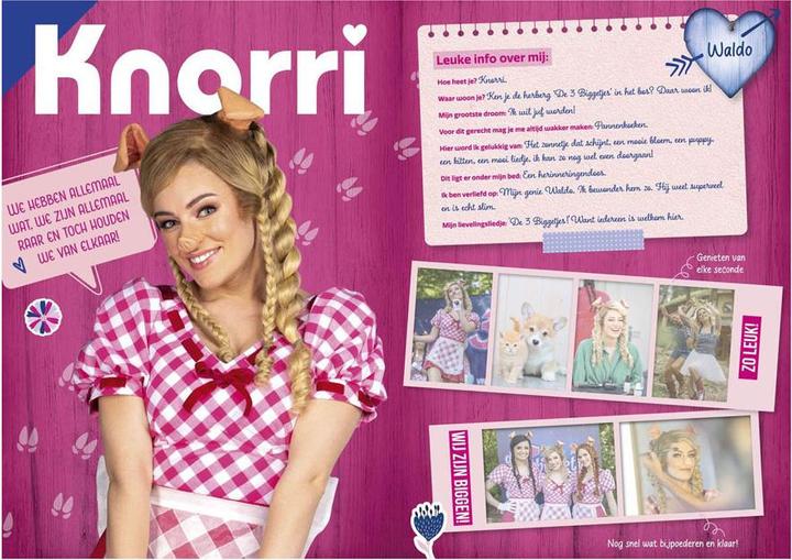 Actual product image K3: 3 piglet fan book with stickers