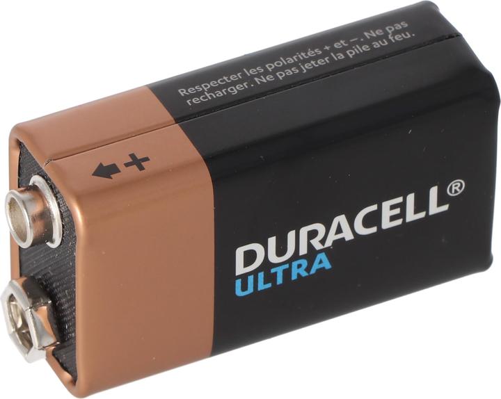Produktbild Duracell Ultra Power Alkaline 9V Batterien ideal für Rauchmelder, Rauchwarnmelder (9V Block)