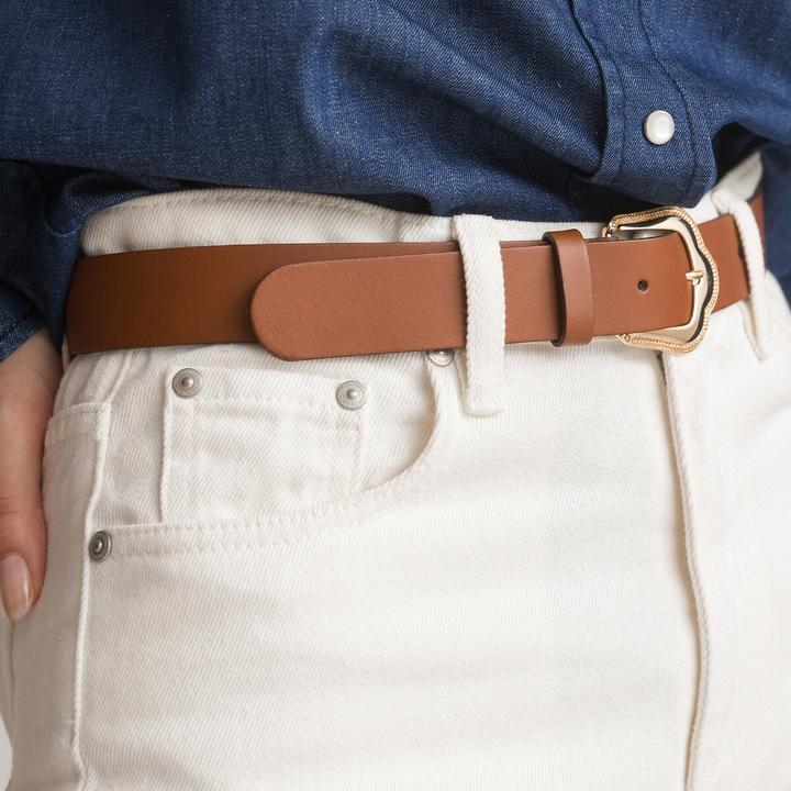Actual product image La Redoute Collections Leather belt (100)