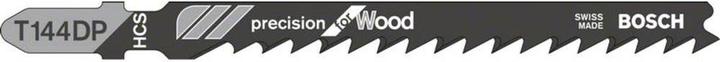 Actual product image Bosch Professional Zubehör PRO Wood precise T144DP Jigsaw blade, 100 mm, 3 pcs.
