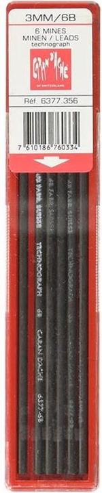 Actual product image Caran d'Ache Technograph refills (Refill, Black, 3 mm)