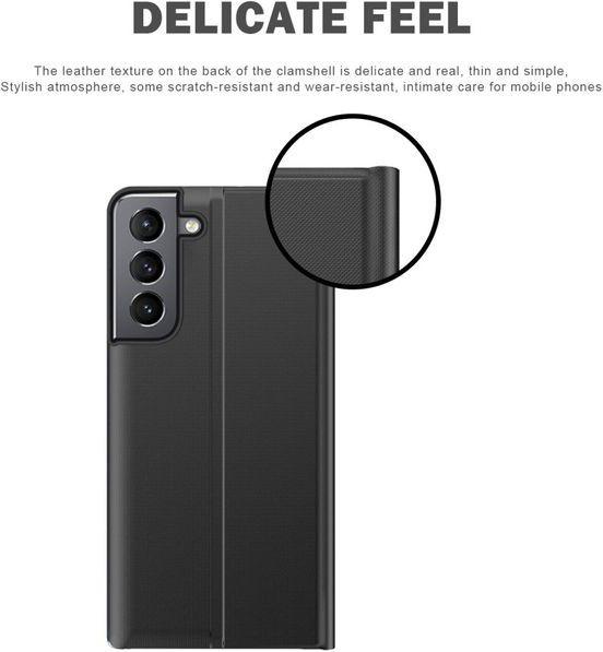 Produktbild MU Style Kunstleder Bookcover mit Sichtfenster (Samsung Galaxy S22+)