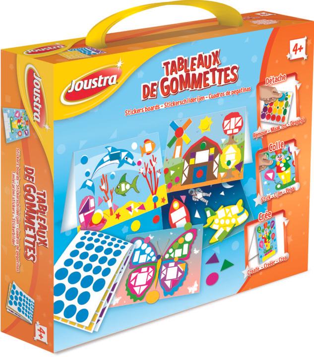 Produktbild Joustra Stickerbilder STICKER BOARDS, 33-teilig für Kinder ab 4 Jahre, spielerischer Umgang mit F...