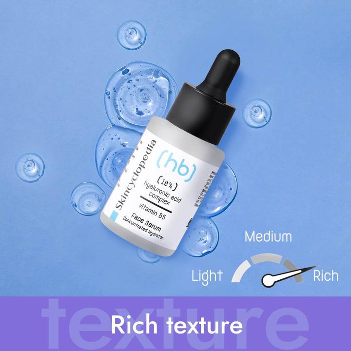 Image du produit Skincyclopedia Sérum visage 10% Complexe d'acides hyaluroniques + B5 (30 ml)