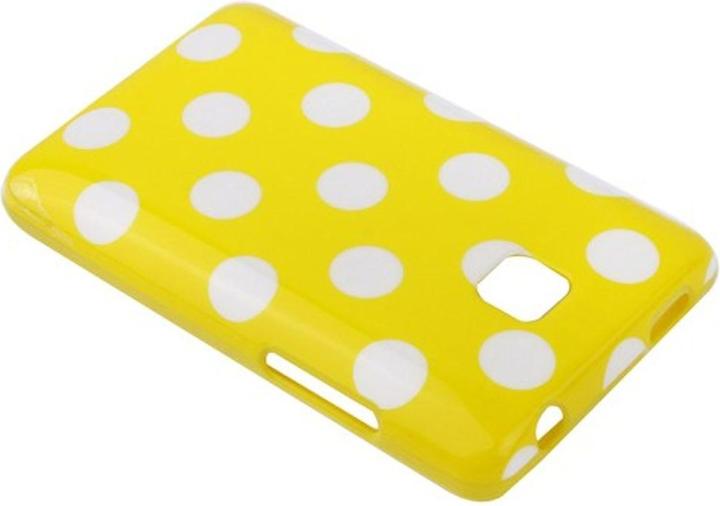 Produktbild König Design Schutzhülle TPU Punkte Case für Handy LG Optimus L3 II / E430 (Optimus L3)