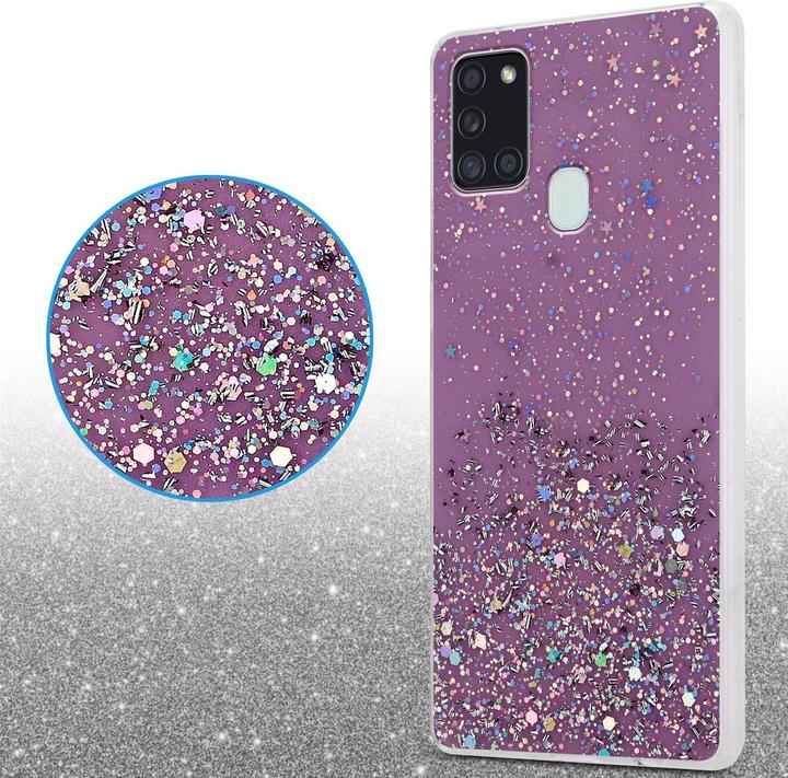 Image du produit Cadorabo Couverture TPU paillettes scintillantes (Samsung Galaxy A21s)