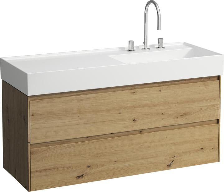 Laufen Lani für Kartell Waschtischunterbau, 2 Schubladen, 1180x450x515mm, zu H813333, H403982112