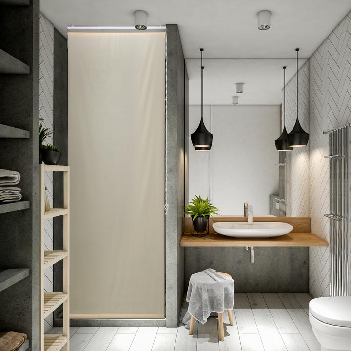 Actual product image Relaxdays Shower roller blind (60 x 4.5 x 240 cm)