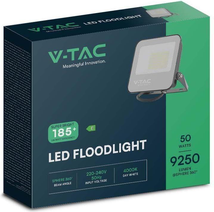 Produktbild V-TAC VT4456 LED Flutlicht 185 lmW50 W, 6500 K, IP65, B (9250 lm, IP65)