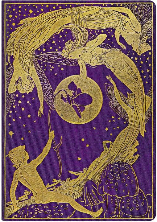 Actual product image Paperblanks Notebook Lang's Fairy Books A4, lined, gold / purple (A4, Lined, Soft cover)